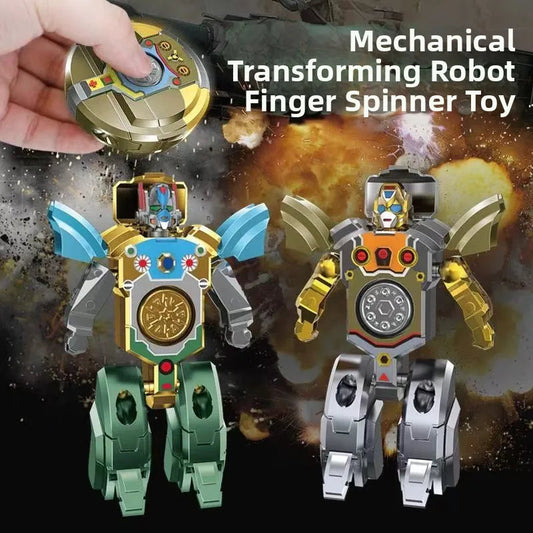 🤖🦖 Aurelialiving Transformable Finger Spinner, Dual Mechanical & Dinosaur Versions