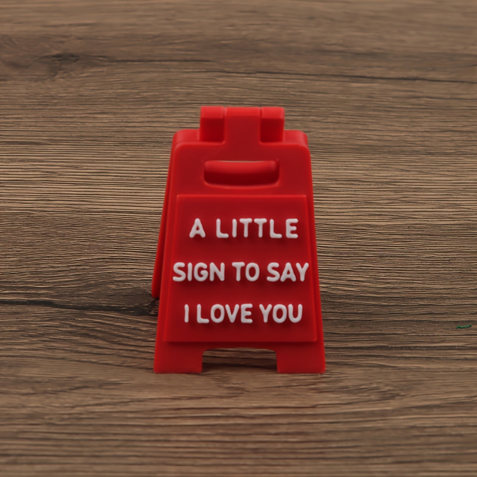 1Pc 3D Printed Mini I Love You Sign, Cute Desktop Ornament Gift for Friends