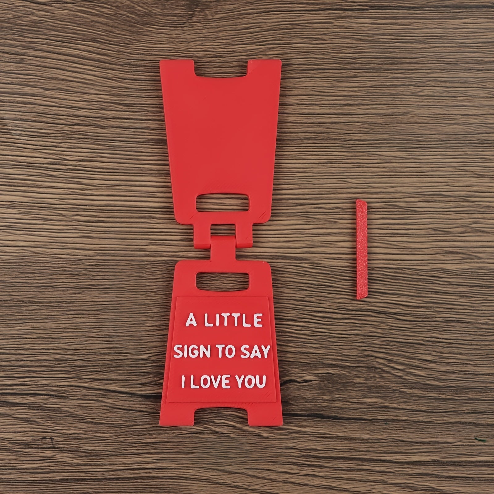 1Pc 3D Printed Mini I Love You Sign, Cute Desktop Ornament Gift for Friends
