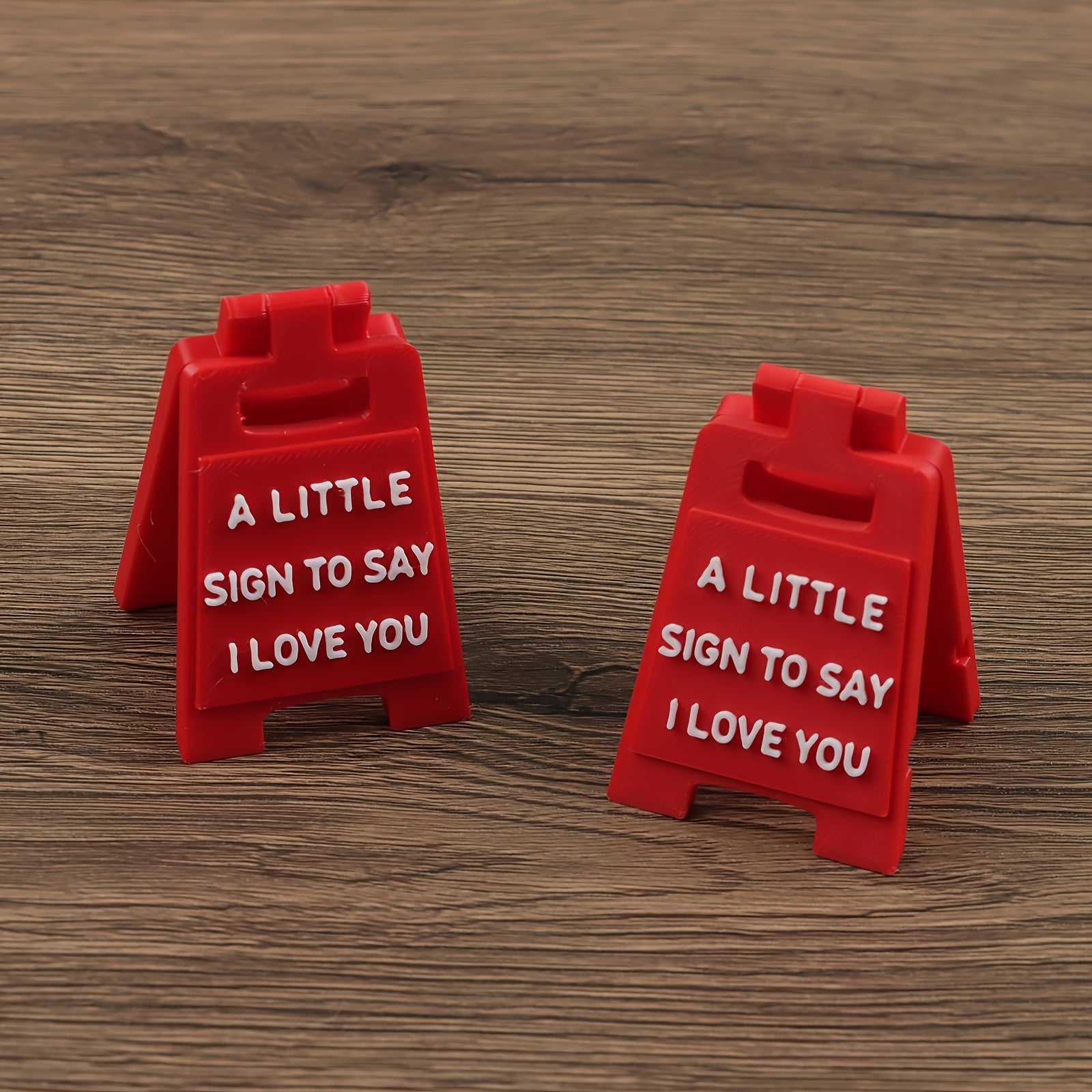 1Pc 3D Printed Mini I Love You Sign, Cute Desktop Ornament Gift for Friends