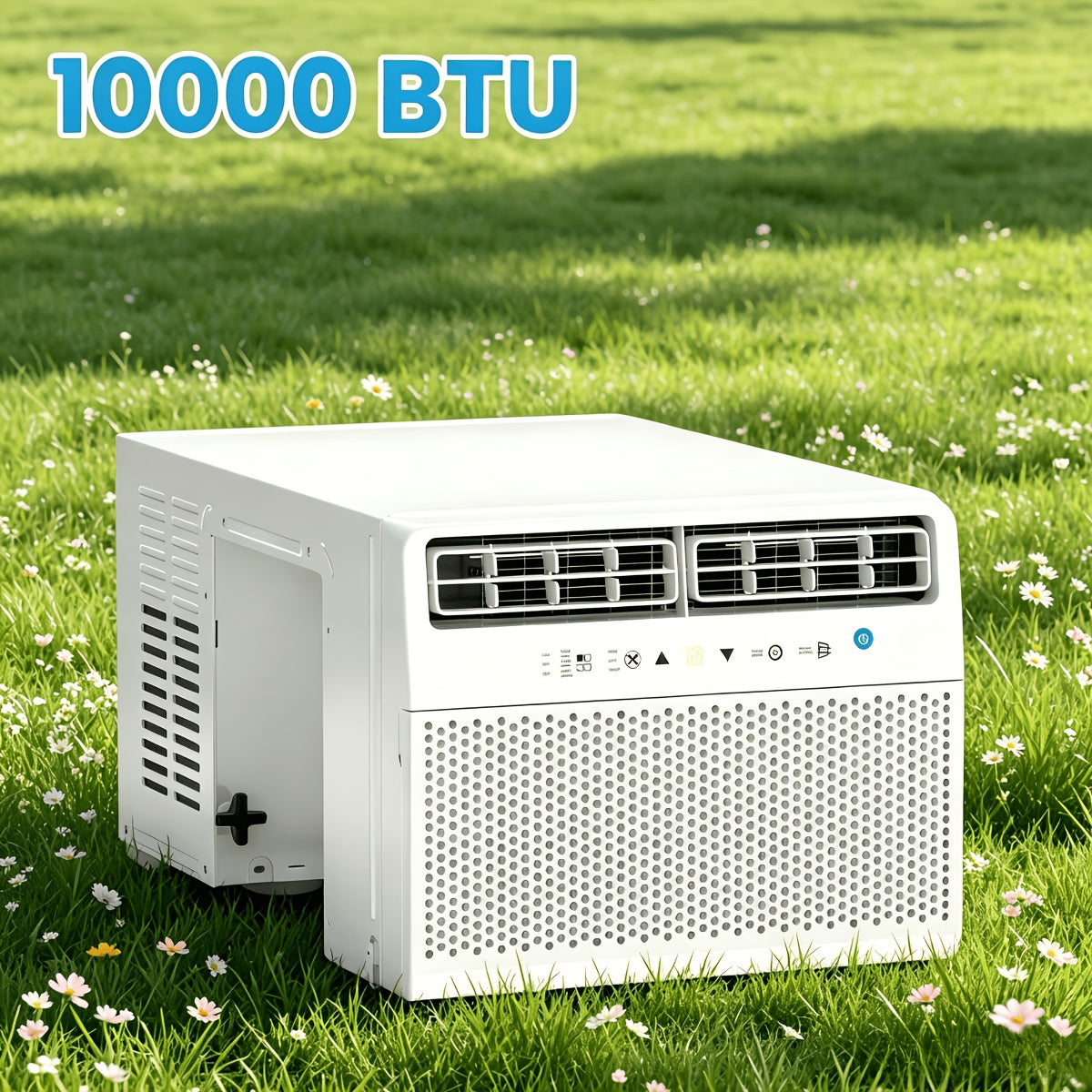 10000 BTU 3-in-1 Window AC Cooling Dehumidifier with Timer Easy Install