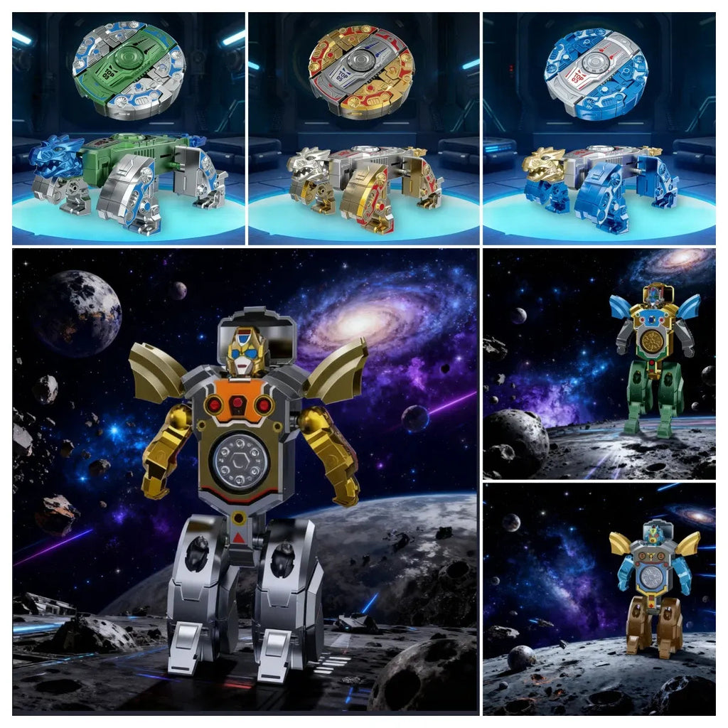🤖🦖 Aurelialiving Transformable Finger Spinner, Dual Mechanical & Dinosaur Versions