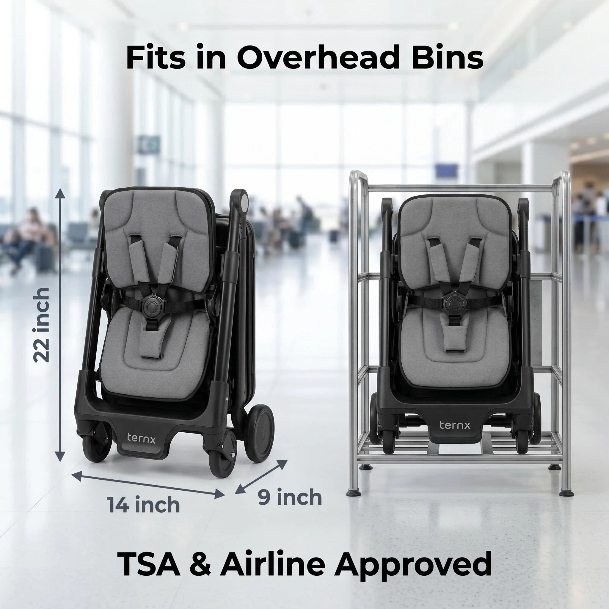 Fast Folding Lightweight Baby Stroller Easy Storage for Travel & Daily Walks